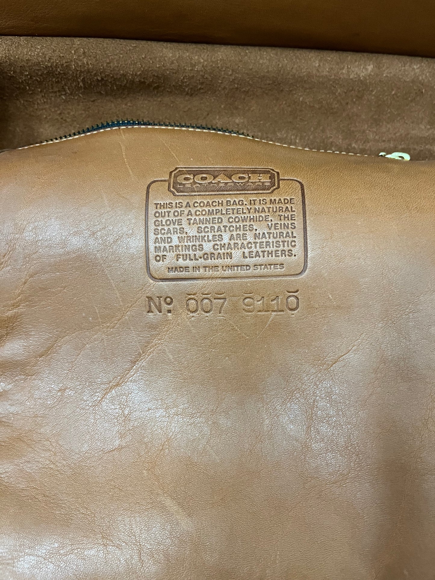 Vintage Leather COACH Shoulder Bag