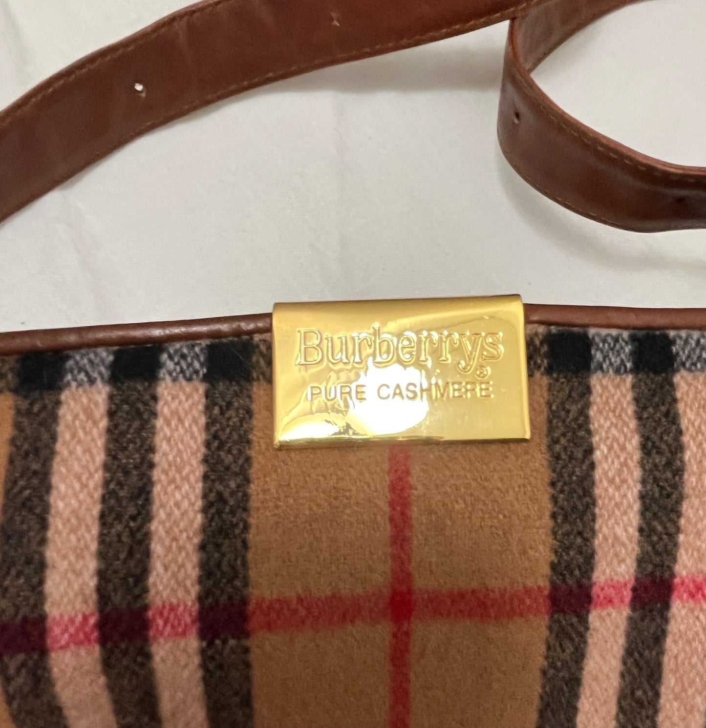 Vintage BURBERRY Shoulder Bag - Cashmere Collection